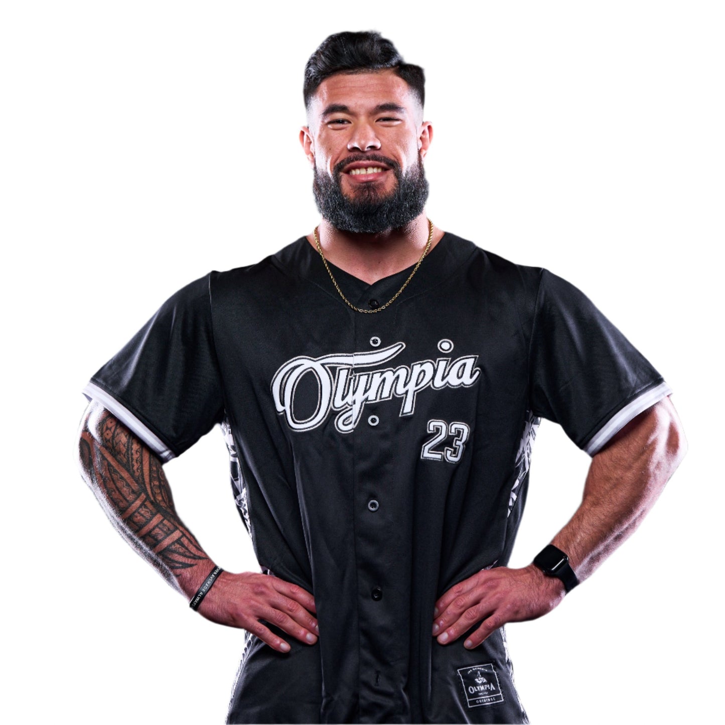 Olympia Baseball Jersey Black