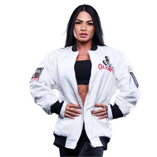 Olympia Women's Bomber Jacket White