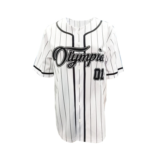 Olympia Women's OS Baseball Jersey White