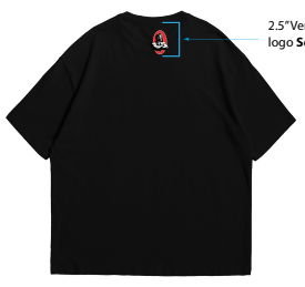 Olympia Premium Embroidered Silhouette Black OS Tee