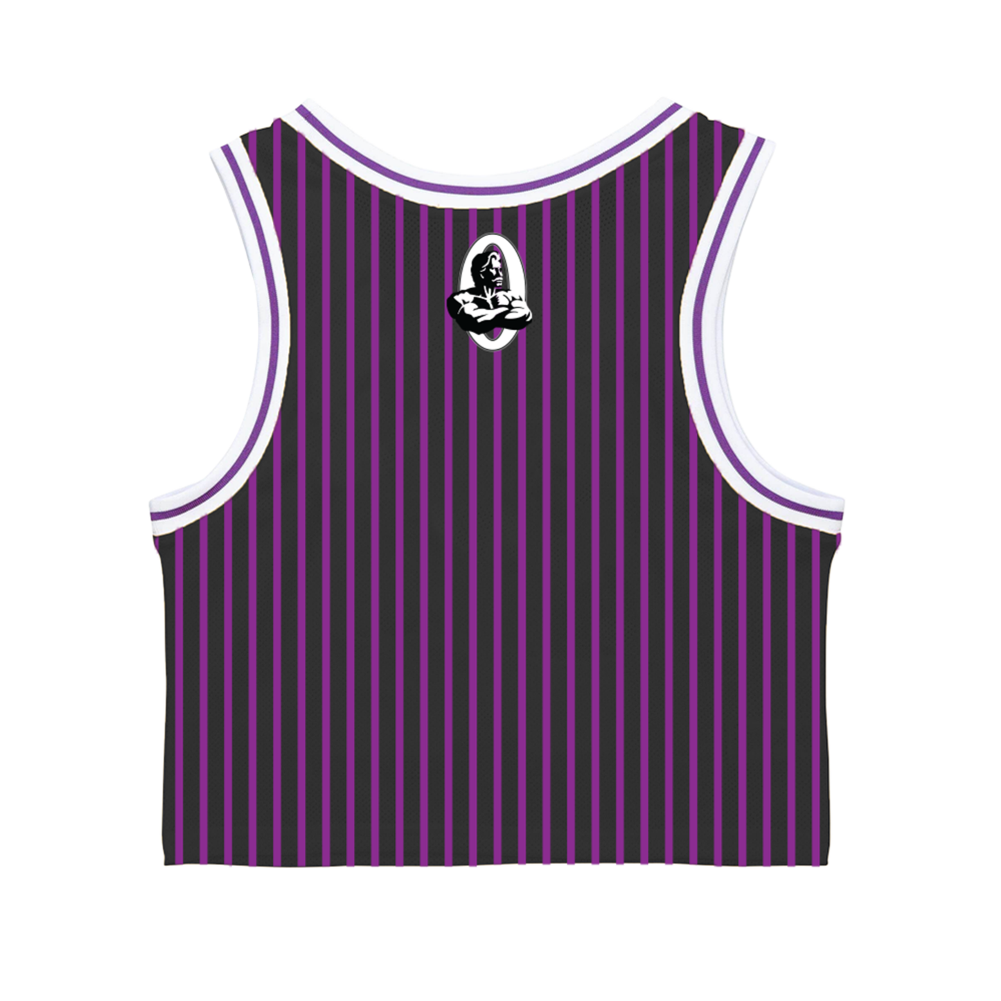 Olympia Crop Basketball Jersey Black/Purple