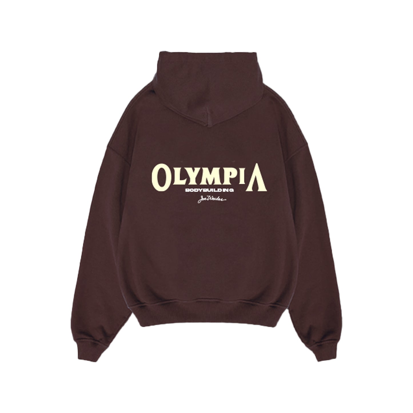 Olympia Pullover Hoodie Brown with and Cream